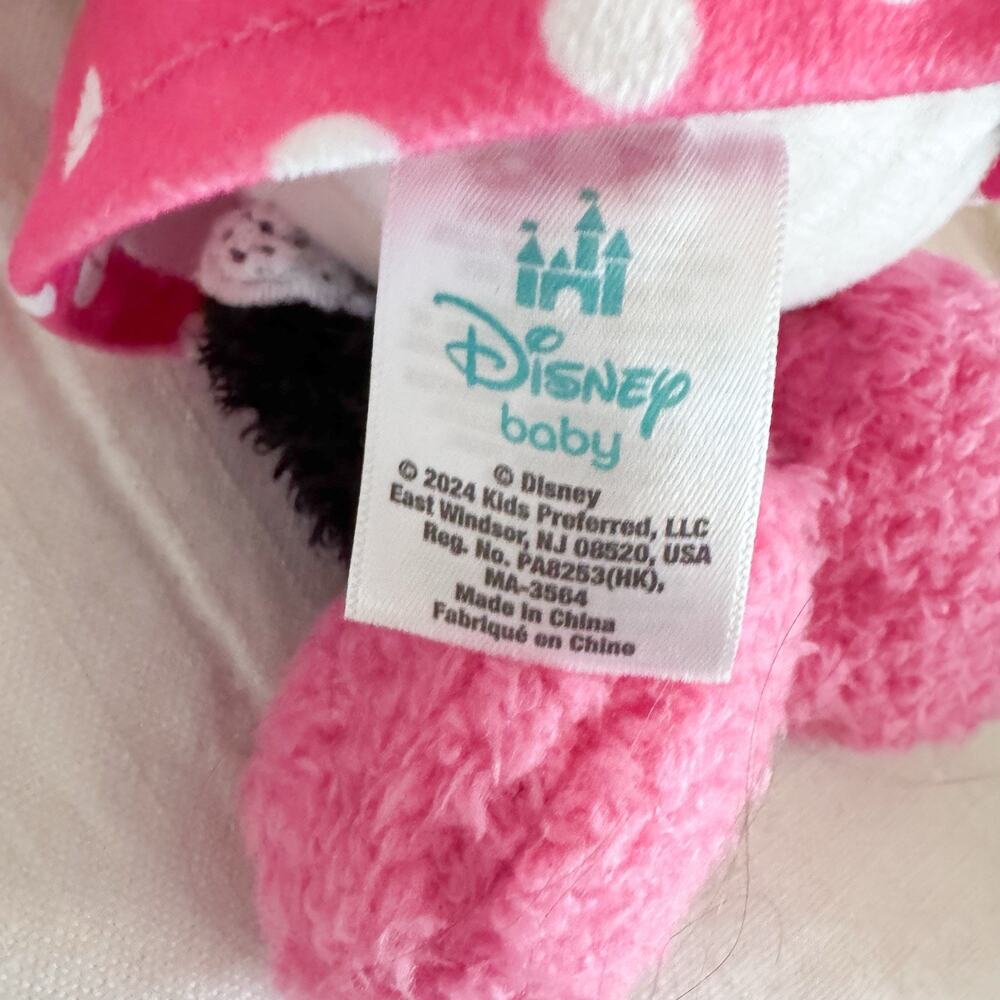 Disney Baby Cuteeze Minnie Mouse 14" Collectible Plush‎ Toy Pink Fuzzy - Picture 6 of 6
